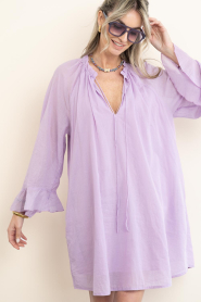 Devotion |  Cotton mini dress Nivea | purple | Picture 2