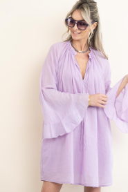 Devotion |  Cotton mini dress Nivea | purple | Picture 4