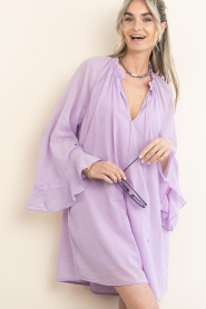 Devotion |  Cotton mini dress Nivea | purple | Picture 5