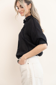 Devotion :  Ramie blouse Dalhora | black - img7