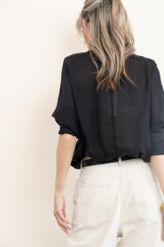 Devotion :  Ramie blouse Dalhora | black - img8