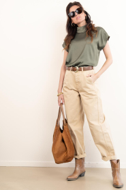 Drykorn :  Satin top Alaria | green - img4