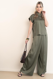 Drykorn :  Satin top Alaria | green - img3