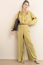 Drykorn :  Satin trousers Tweezer L34 | yellow - img2