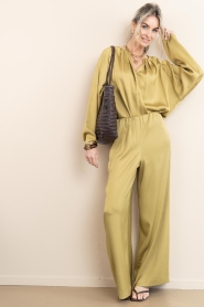 Drykorn :  Satin trousers Tweezer L34 | yellow - img3