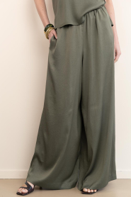 Drykorn :  Satin trousers Tweezer L34 | green - img4