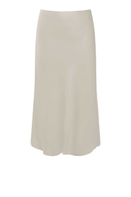 Drykorn |  Satin midi skirt Ura | beige | Picture 1