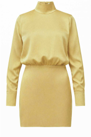 Drykorn |  Satin mini dress Ovine | yellow