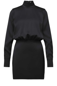 Drykorn |  Satin mini dress Ovine | black | Picture 1