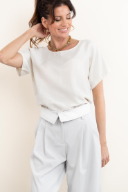 Drykorn :  Cupro top Corami | natural - img2