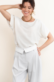 Drykorn :  Cupro top Corami | natural - img4