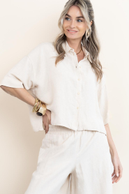 Drykorn |  Linen blouse Yarika | natural | Picture 5