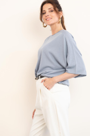 Drykorn :  Fine knitted sweater Dilary | blue - img7