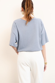 Drykorn :  Fine knitted sweater Dilary | blue - img8