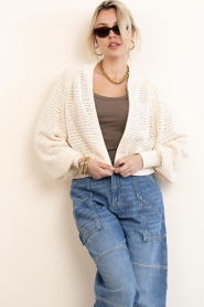 Drykorn |  Knitted bomber jacket Silsy | natural | Picture 2