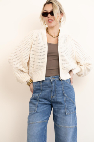 Drykorn |  Knitted bomber jacket Silsy | natural | Picture 5