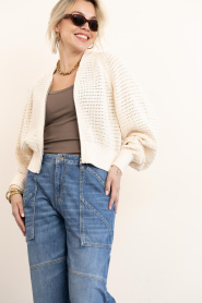 Drykorn |  Knitted bomber jacket Silsy | natural | Picture 6