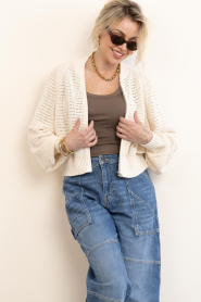 Drykorn |  Knitted bomber jacket Silsy | natural | Picture 4