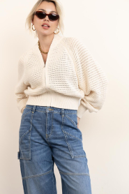 Drykorn |  Knitted bomber jacket Silsy | natural | Picture 7