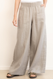 Drykorn |  Linen trousers Ceiling L34 | green | Picture 4