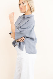 Drykorn |  Linen blouse Yarika | blue | Picture 9