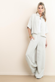 Drykorn |  Linen blend trousers Ceiling L34 | grey | Picture 2