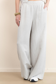 Drykorn |  Linen blend trousers Ceiling L34 | grey | Picture 7