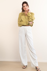 Drykorn |  Linen barrel trousers Consider L34 | natural | Picture 4