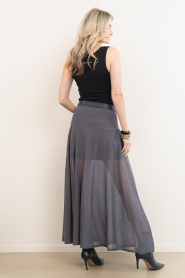 Drykorn |  Knitted maxi-skirt Tensya | grey | Picture 8