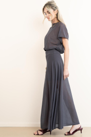 Drykorn |  Transparant stretch top Gerlotta | grey | Picture 7