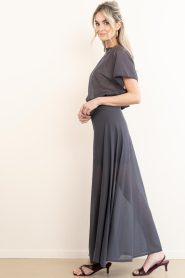 Drykorn |  Transparant stretch top Gerlotta | grey | Picture 8