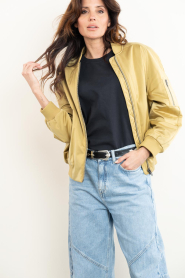 Drykorn |  Satin bomber jacket Brays | yellow | Picture 2