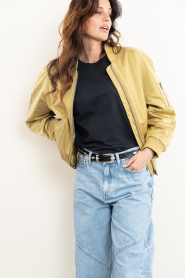 Drykorn |  Satin bomber jacket Brays | yellow | Picture 4