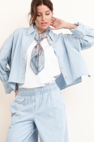 Drykorn |  Tencel blouse Oshia | blue | Picture 2