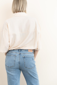 Drykorn :  Blouse with elastic waistband Lainay | pink - img8