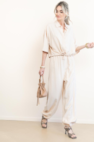 Drykorn :  Blouse with elastic waistband Lainay | pink - img10