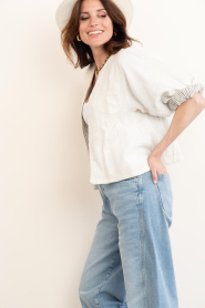 M.A.B.E |  Jacket with embroidery Averi | natural | Picture 6