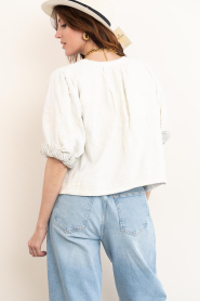 M.A.B.E |  Jacket with embroidery Averi | natural | Picture 7