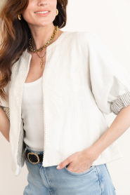 M.A.B.E |  Jacket with embroidery Averi | natural | Picture 8