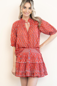 M.A.B.E |  Cotton top with print Ari | red | Picture 5