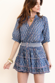 M.A.B.E |  Cotton top with print Ari | dark blue | Picture 6