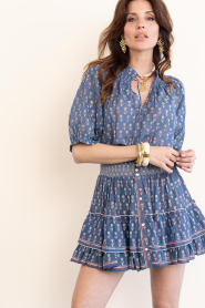 M.A.B.E |  Cotton top with print Ari | dark blue | Picture 2