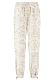 Deblon |  Pants with snake print Donna | beige | Picture 1