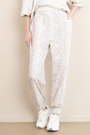 Deblon |  Pants with snake print Donna | beige | Picture 4