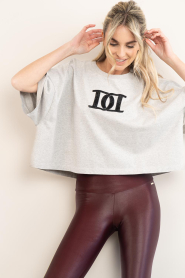 Deblon :  Cropped top with logo Jones | grey - img5