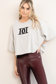 Deblon :  Cropped top with logo Jones | grey - img6