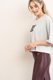 Deblon :  Cropped top with logo Jones | grey - img7