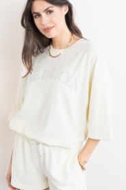 Deblon :  Terry sweater with logo Vine | natural - img8