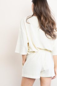 Deblon :  Terry sweater with logo Vine | natural - img7