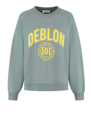 Deblon |  Sweater with logo Vive | green | Picture 1